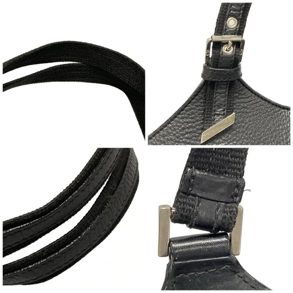 Auth DIOR/ChristianDior Street Chic/Trotter Black Jacquard Leather Tote Bag - Picture 16 of 16